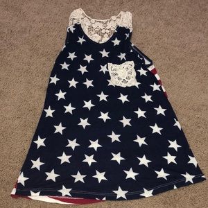 Red white blue tank top